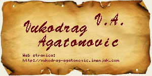 Vukodrag Agatonović vizit kartica